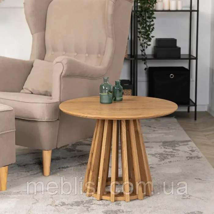 Круглий журнальний стіл HARPER колір дуб 60X45.5 (MEBEL ELITE) ME.HARPER/D/D/L