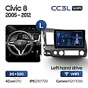 Штатна магнітола Teyes CC3L Wi-Fi Honda Civic 8 (2005 - 2012), фото 2