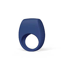 Ерекційне кільце з вібрацією LELO Tor 3 Base Blue, керування зі смартфона