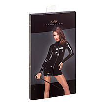 Сукня з мокрим ефектом Noir Handmade F187 PVC mini dress, M, фото 5