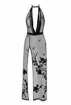 Сукня Noir Handmade F312 Divinity, L, black, прозора, до підлоги, відкрита спина, розріз збоку, фото 4