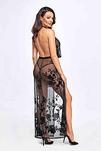 Сукня Noir Handmade F312 Divinity, M, black, прозора, до підлоги, відкрита спина, розріз збоку, фото 2