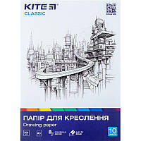 Папір для креслення А3 Kite 10 аркушів гм2 Kite Classic K-270, 67724