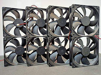 Б/У Кулер 12V  120х120х25  2pin, 3pin  (до 0.20А)