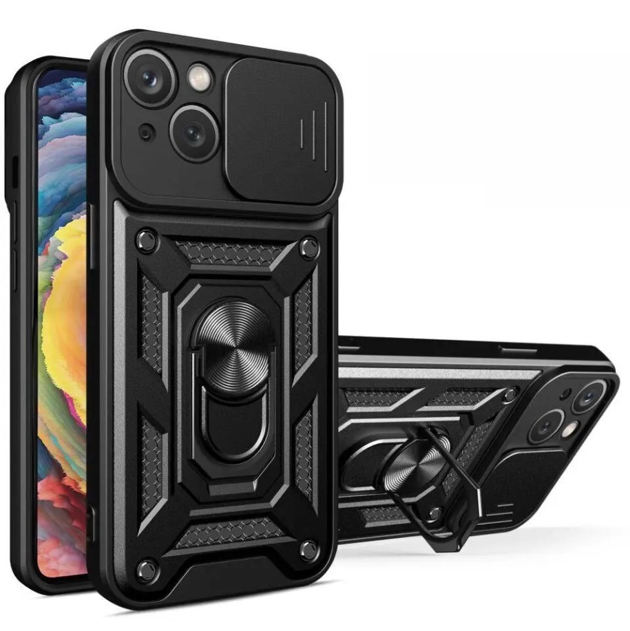 Ударостійкий чохол Camshield Serge Ring for Magnet для Apple Iphone 15 Plus, фото 1