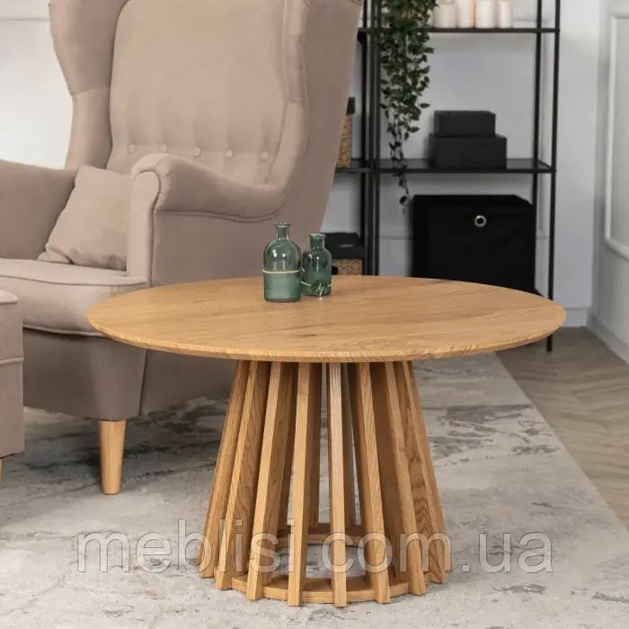Круглий журнальний стіл 80 HARPER MAX колір дуб 80X45 (MEBEL ELITE) ME.MAXHARPER/D/D/L