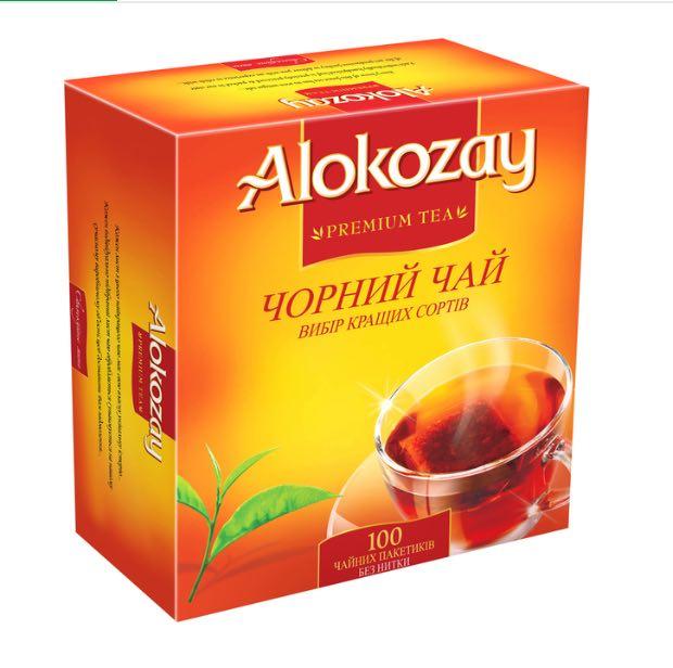 Чай чорний Alokozay  у пакетиках без ярлика 100шт*2г, (Алокозай)