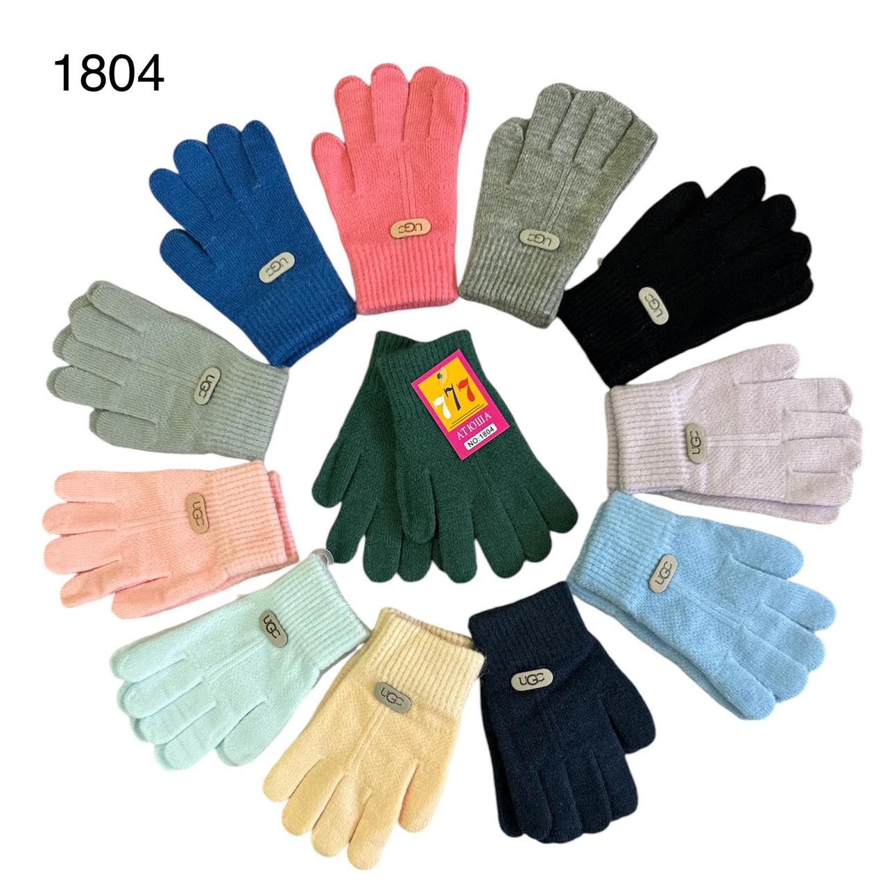 Рукавички дитячі однотонні розмір S одинарні Оптом