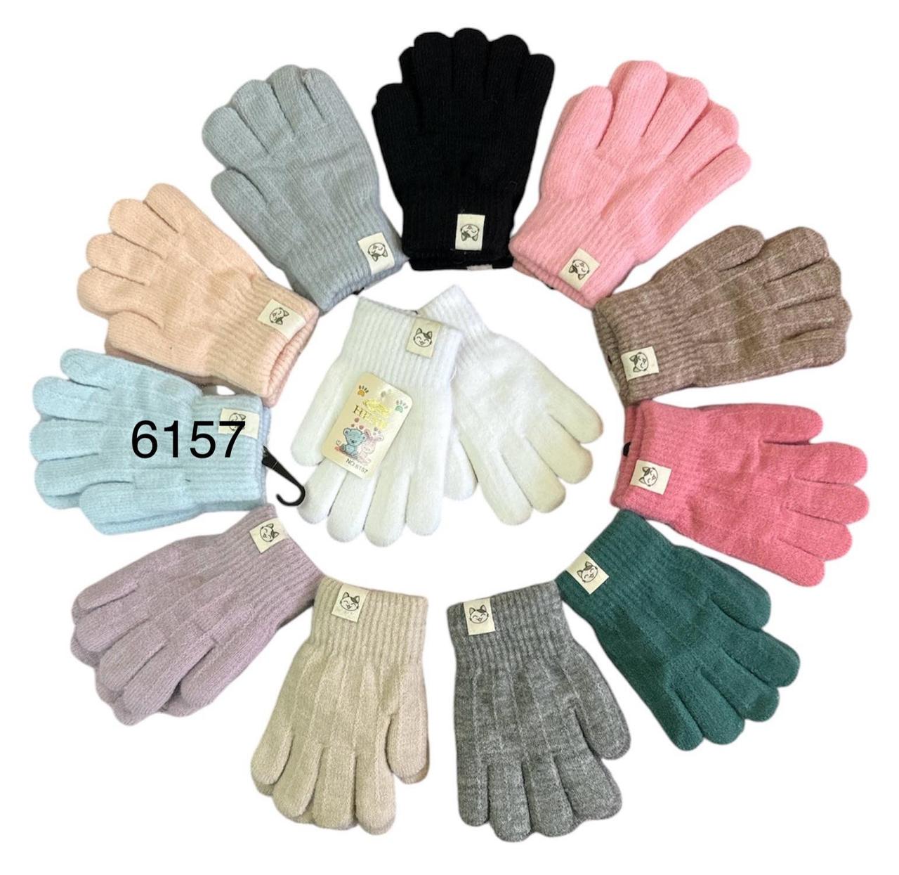Рукавички однотонні для дітей на зимовий сезон Оптом