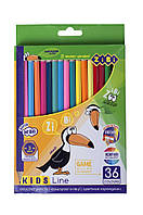 Кольорові олівці, 36кол., KIDS LINE //