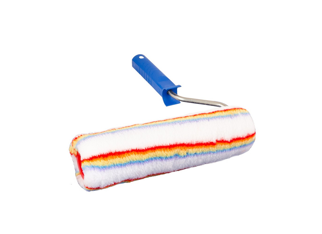 Валик малярний MASTERTOOL Tetracolor фасадний 58/250/18 мм Ø 8 мм із ручкою 92-5806-P