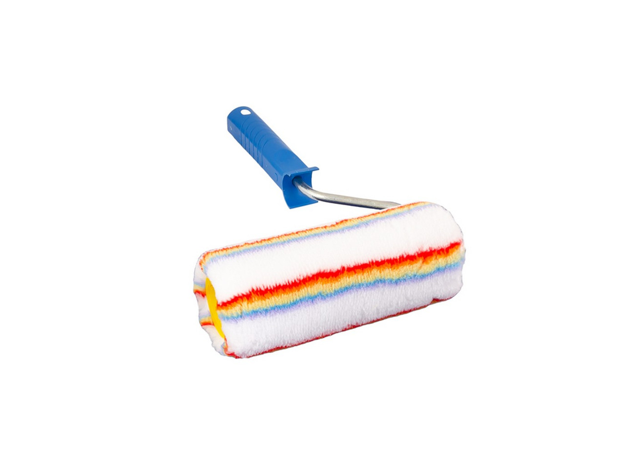 Валик малярний MASTERTOOL Tetracolor фасадний 58/180/18 мм Ø 8 мм із ручкою 92-5805-P