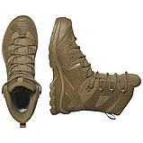 Тактичні черевики високі всессезонні військові Salomon Quest 4D GTX Forces 2 Hihg En - Coyote, фото 3