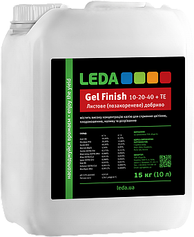 Leda Gel Finish 10-20-40 + TE 15 кг (10л)  (Leda Gel)
