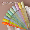 Гель-лак Nice for you Oh my summer Premium №254 Бірюзовий 8.5 г, фото 4