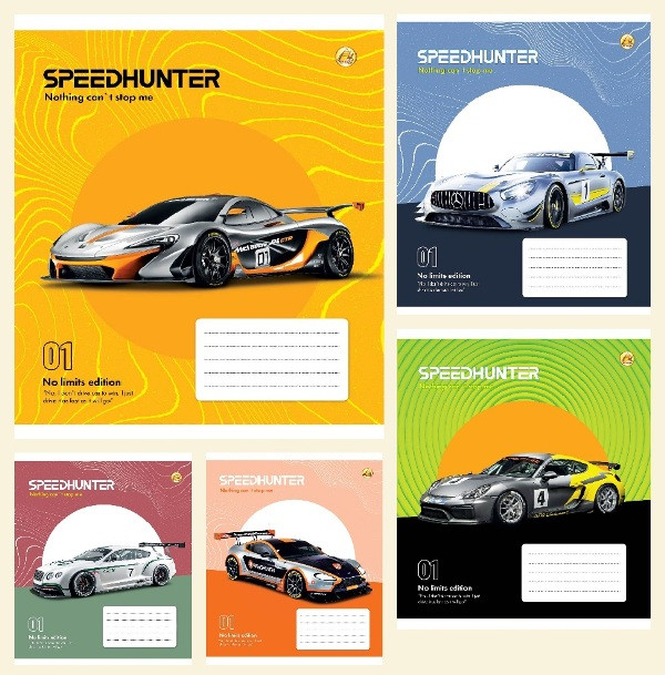 Зошит 18 арк.клітинка Тверда ТЕ21209 Швидкість, 20 шт. в уп. /400, 5к. Тетрада, фото 1