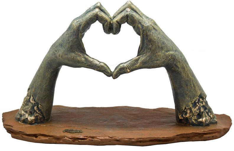 Статуетка ANGLADA Серце, бронза, фото 1