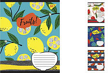 А5/18 лін. YES Fruits, зошит учнів. 25 шт. уп. //