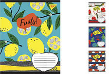 А5/24 лін. YES Fruits, пошитий учнів.20 шт. в уп. //