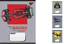 А5/12 лін. YES Racing championship, зошит учнів. 25 шт. уп. //