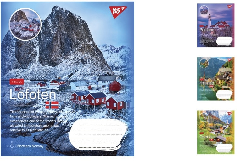 А5/18 кл. YES Northern travel, зошит учнів. 25 шт. уп. //, фото 1