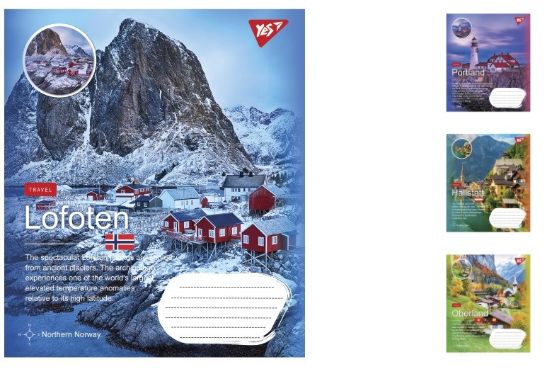 А5/24 кл. YES Northern travel, зошит учнів. 20 шт. уп. //, фото 1