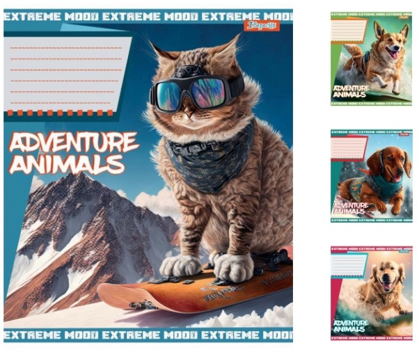 А5/18 кл. 1В Adventure animals, зошит учнів. 25 шт. в уп. //, фото 1
