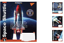 А5/36 лін. YES Astronaut academy, зошит дя записів15шт. в уп. //