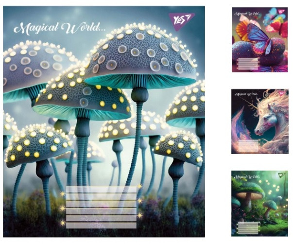 А5/18 кл. YES Magical world, зошит учнів. 25 шт. в уп. //, фото 1