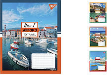 А5/36 лін. YES Travel, зошит дя записів15шт. в уп. //