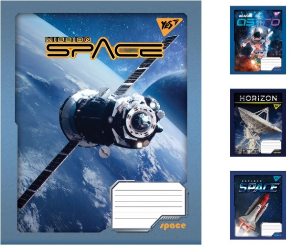 А5/36 кл. YES Space, зошит для записів 15 шт. в уп. //, фото 1