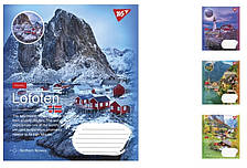 А5/60 кл. YES Northern travel, зошит дя записів 10 шт. у. уп. //