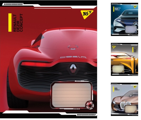 А5/60 лін. YES Dezir concept, зошит для записів 10 шт. в уп. //, фото 1