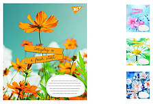 А5/96 лін. 1В Summer flowers, зошит дя записів 5 шт. у. уп. //