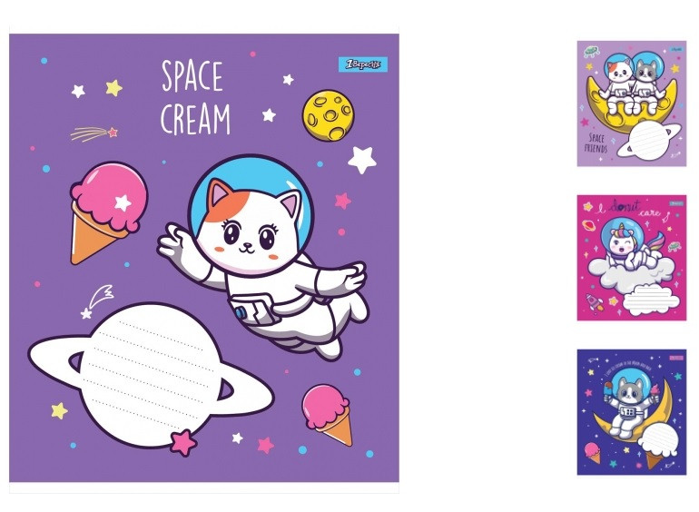 А5/12 кл. 1В Space friends, зошит учнів. 25 шт. уп. //, фото 1