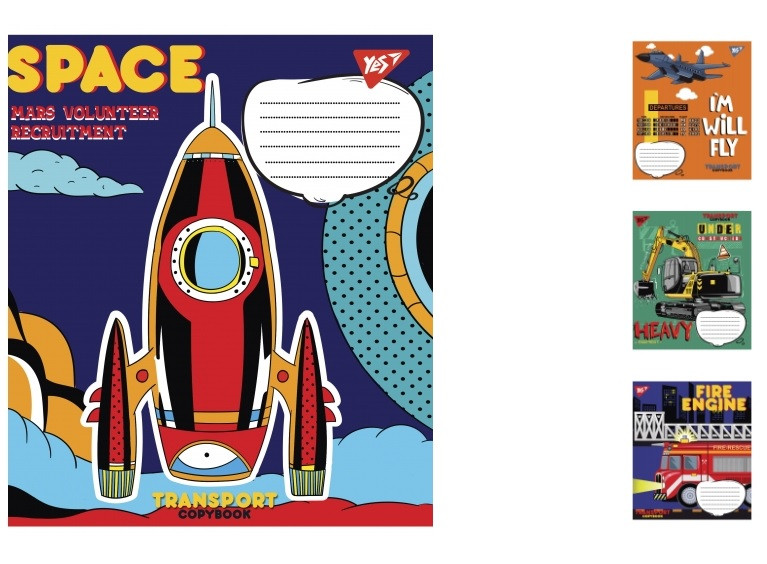 А5/12 кл. 1В Transport, зошит учнів. 25 шт. уп. //, фото 1