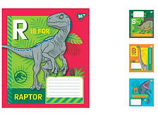 А5/12 кос. YES Jurassic World, зошит учнів. 25 шт. уп. //