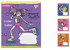 А5/12 лін. YES GROOVY CHICK, зошит учнів. 25 шт. уп. //
