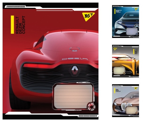 А5/24 кл. YES Dezir concept, зошит учнів. 20 шт. в уп 53, фото 1