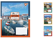 А5/36 кл. YES Travel, зошит дя записів 15 шт. у уп. //