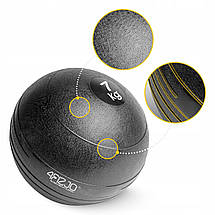 Слембол (медичний м'яч) для кросфіту 4FIZJO Slam Ball 7 кг Black (P-5907739315434), фото 3