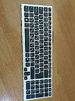 Клавіатура для ноутбука Sony VPCF11 VPCF12 VPCF13 VPC-F11 VPC-F12 VPC-F13 фрейм срібло БУ