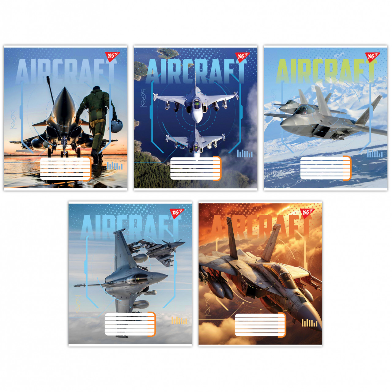 А5/48 кл. Yes Aircraft, зошит для записів 10 шт в уп. //, фото 1