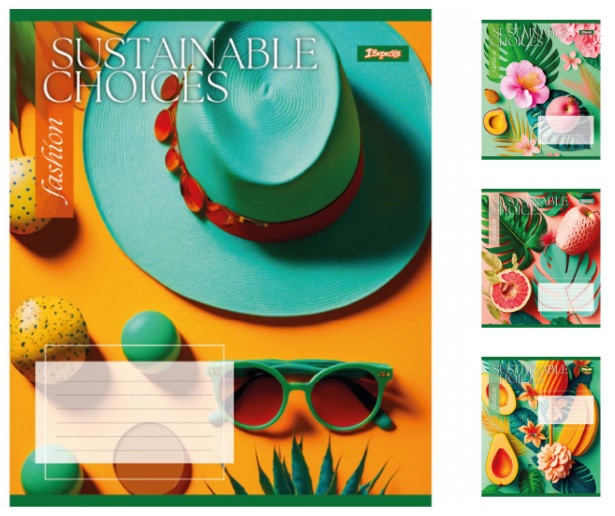 А5/60 кл. 1В Sustainable choices, зошит для записів 10 шт в уп. //, фото 1