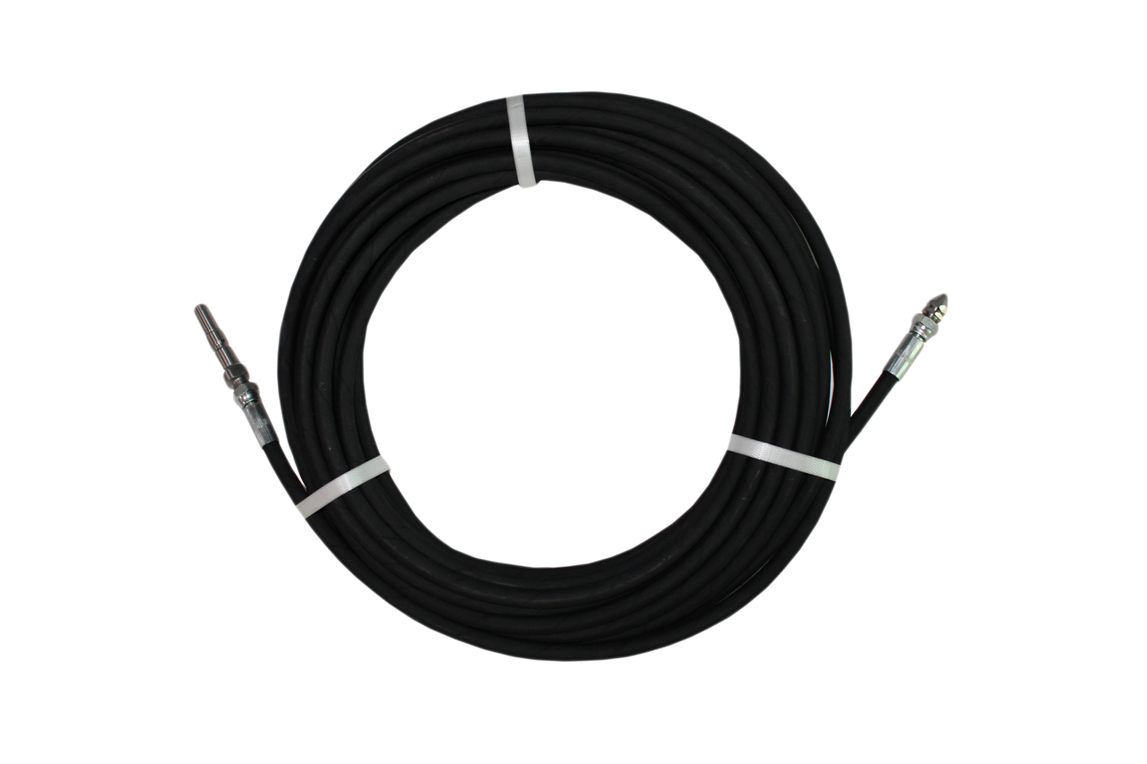 IDROBASE Комплект для промивки труб 30м сопло 040 (шланг з б/д з`єднанням+сопло) для Stella/Transformer/Violetta, фото 1