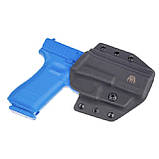 Кобура зовнішньопоясна Ata-Gear Hit Factor Ver.1 для зброї Glock-17/22/47. Чорний, правша., фото 5