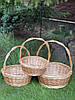 Кошик флористий з лози, фото 6