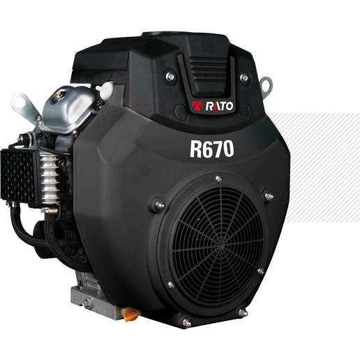 Rato Двигун бенз. Rato R670D/вал 28,575мм; 15,5кВт, 3600об/хв, 4-тактний двоциліндровий