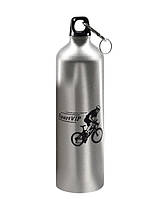 Фляга велосипедна алюмінієва сіра SportVip 750мл