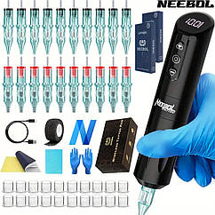 Набір для тату NEEBOL (49 предметів) тату набір для початківців